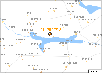 map of Bliznetsy