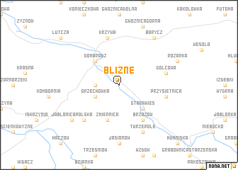 map of Blizne