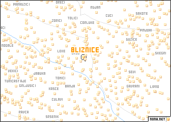 map of Bliznice