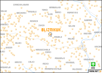 map of Blizni Kuk