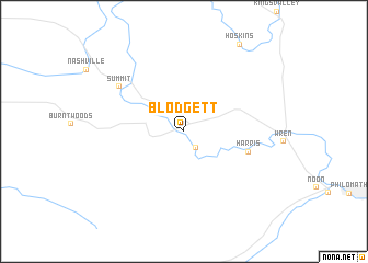 map of Blodgett