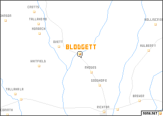 map of Blodgett