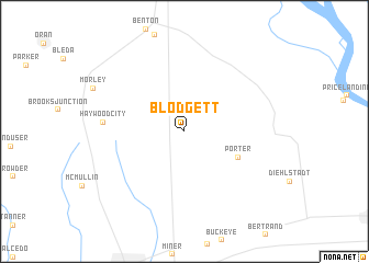 map of Blodgett