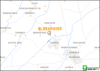 map of Bloedrivier