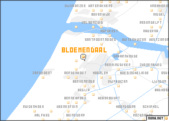 map of Bloemendaal