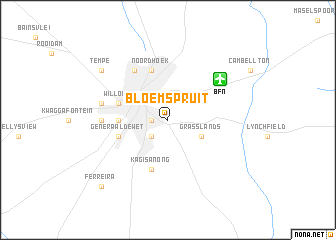 map of Bloemspruit