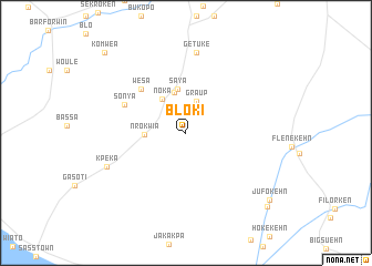 map of Bloki