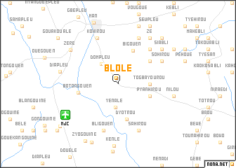 map of Blolé