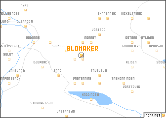 map of Blomåker