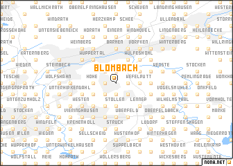 map of Blombach