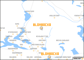 map of Blombacka