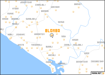 map of Blomba