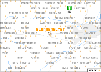 map of Blommenslyst