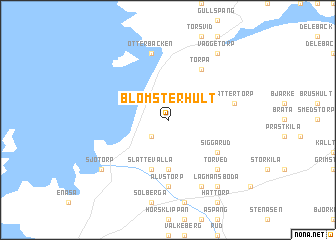 map of Blomsterhult