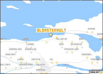 map of Blomsterhult