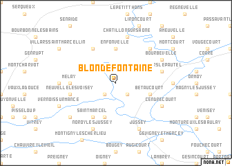 map of Blondefontaine