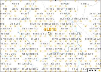 map of Blond