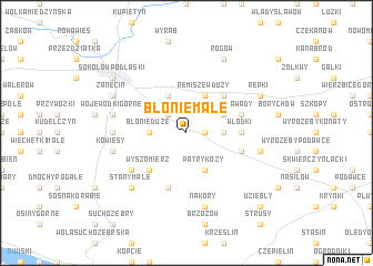 map of Błonie Małe