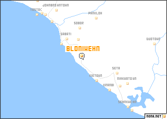 map of Bloniwehn