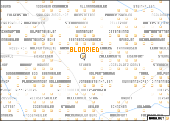 map of Blönried