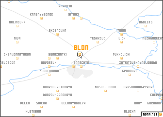 map of Blonʼ