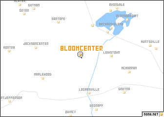 map of Bloom Center