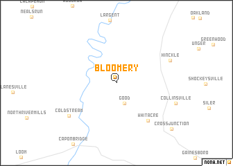 map of Bloomery