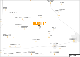 map of Bloomer