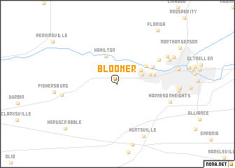 map of Bloomer