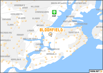 map of Bloomfield