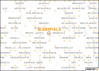 map of Bloomfield