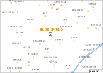 map of Bloomfield