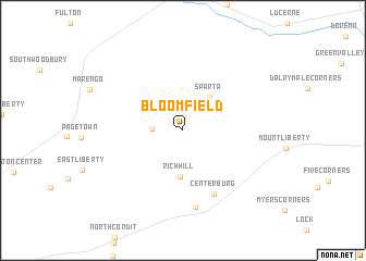 map of Bloomfield