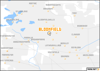 map of Bloomfield