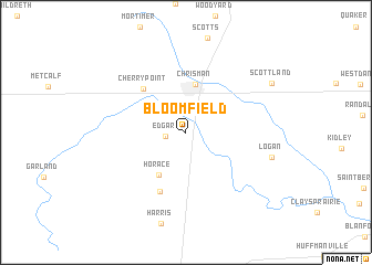 map of Bloomfield