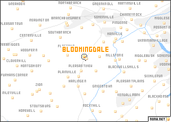 map of Bloomingdale