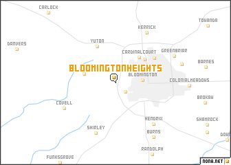 map of Bloomington Heights