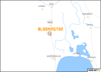 map of Bloomington