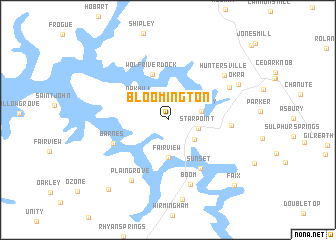 map of Bloomington