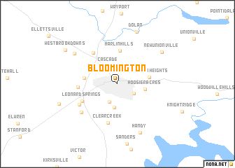 map of Bloomington