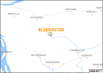 map of Bloomington