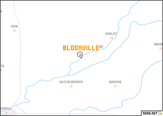 map of Bloomville