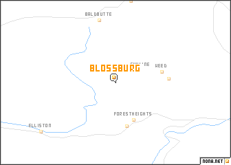 map of Blossburg