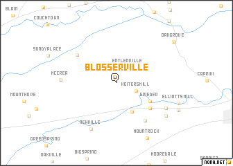 map of Blosserville