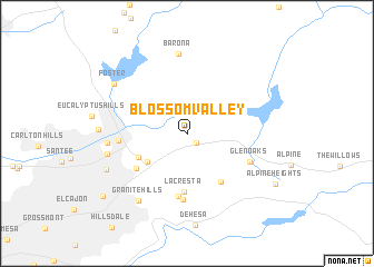 map of Blossom Valley