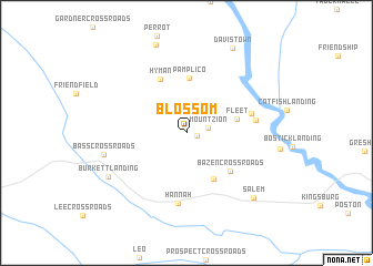 map of Blossom