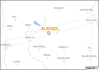 map of Blossom