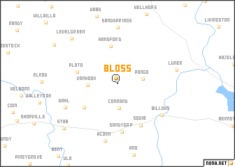 map of Bloss