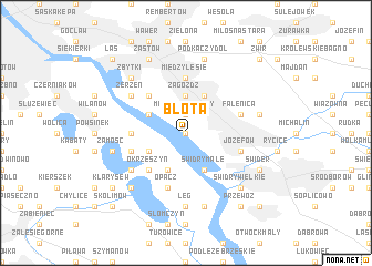 map of Błota