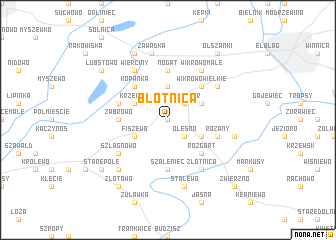map of Błotnica